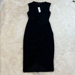 White House Black Market Elegant Black Midi Dress
